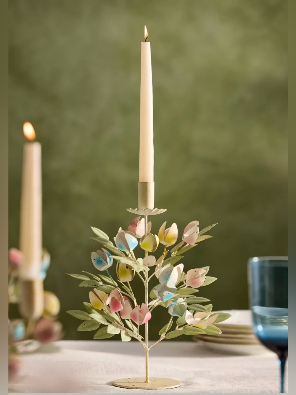 NEW SOLD OUT Anthropologie x Terrain Tulip Iron Taper Holder, Small 🌷
